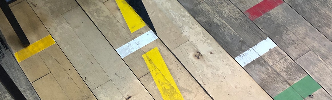 Flooring Banner Visual - Reclaimed Sports Hall Flooring