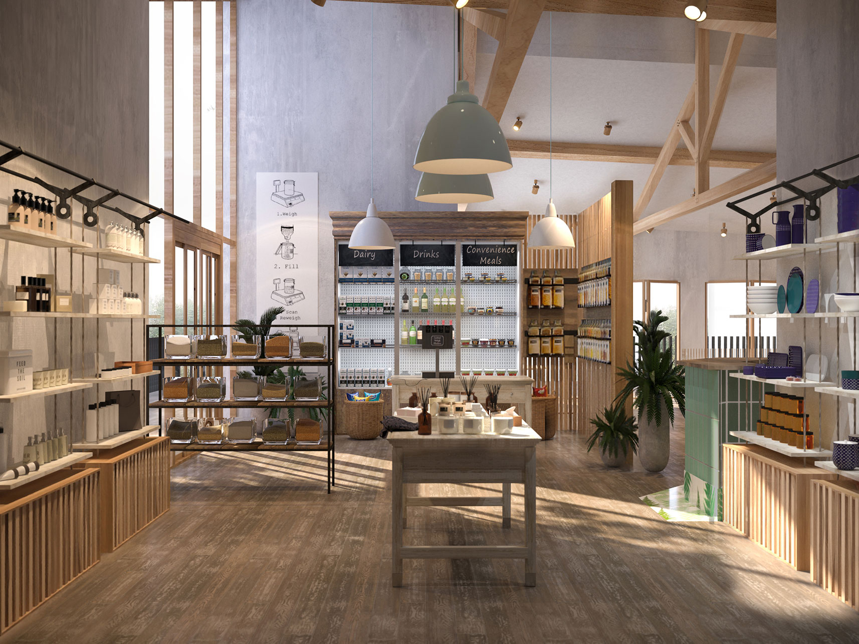 Forest Holidays - Interior Transformation - Delamere Forest Project Visual 1 - Grey Coffee
