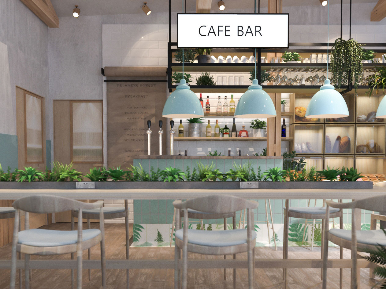 Forest Holidays - Interior Transformation - Delamere Forest Project Visual 1 - Grey Coffee