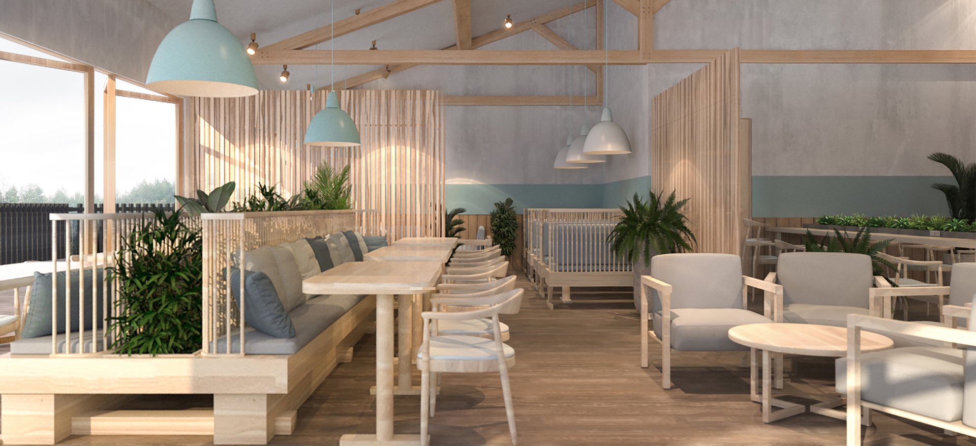 Forest Holidays - Interior Transformation - Delamere Forest Project Visual 1 - Grey Coffee